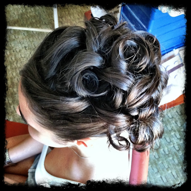 fire monkey hair design updo