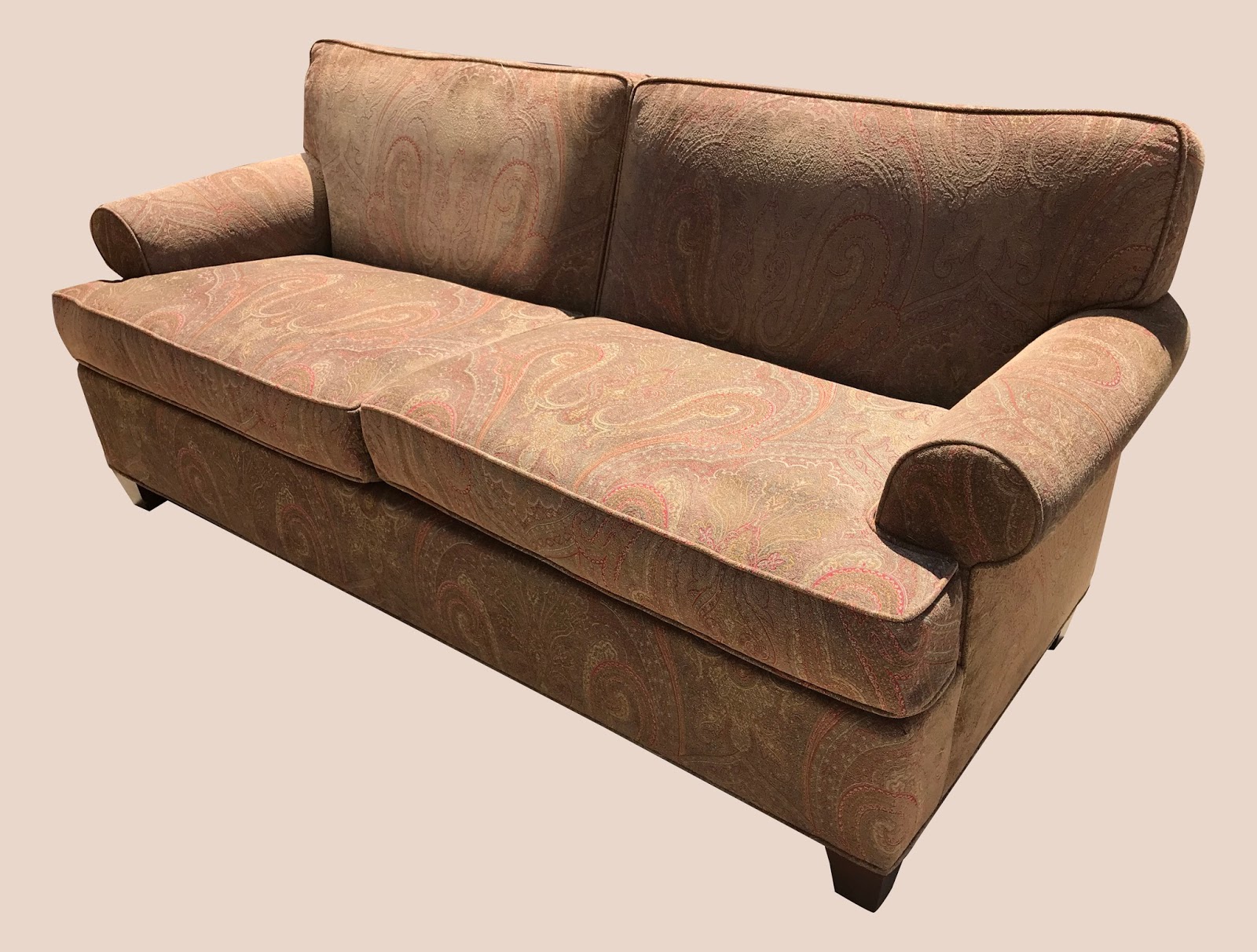Uhuru Furniture & Collectibles Paisley Sofa 255 225 SOLD