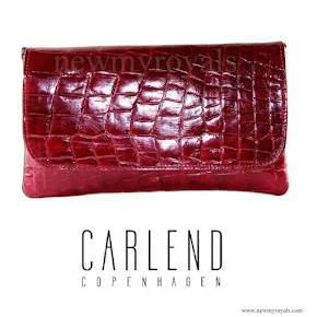 Crown Princess Mary carried Carlend Copenhagen Vanessa Red Clutch bag