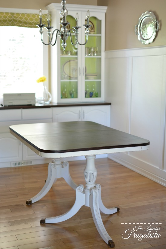 Thrift store Duncan Phyfe Style Dining Table Makeover