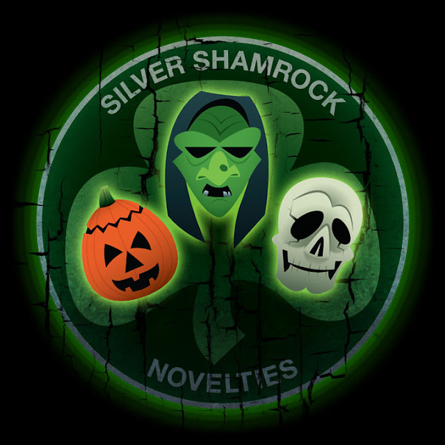 The Horrors of Halloween HALLOWEEN III Silver Shamrock Masks Artwork