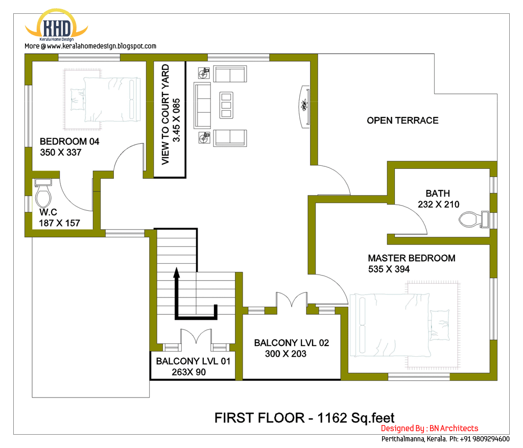 2 storey house design with 3d floor plan - 2492 Sq. Feet | Indian ...