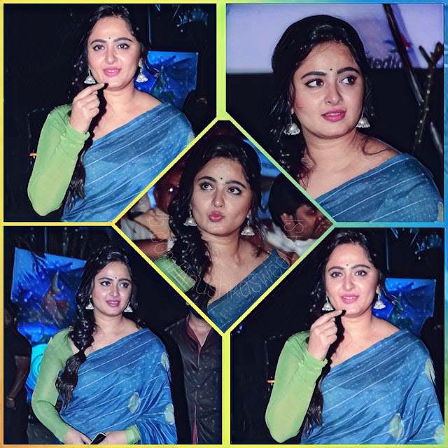 Anushka collage at AWE PreRelease Event