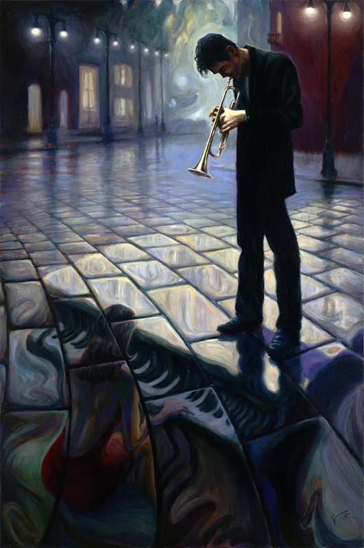 Mark Keller | American Figurative painter | Echoes of a melody