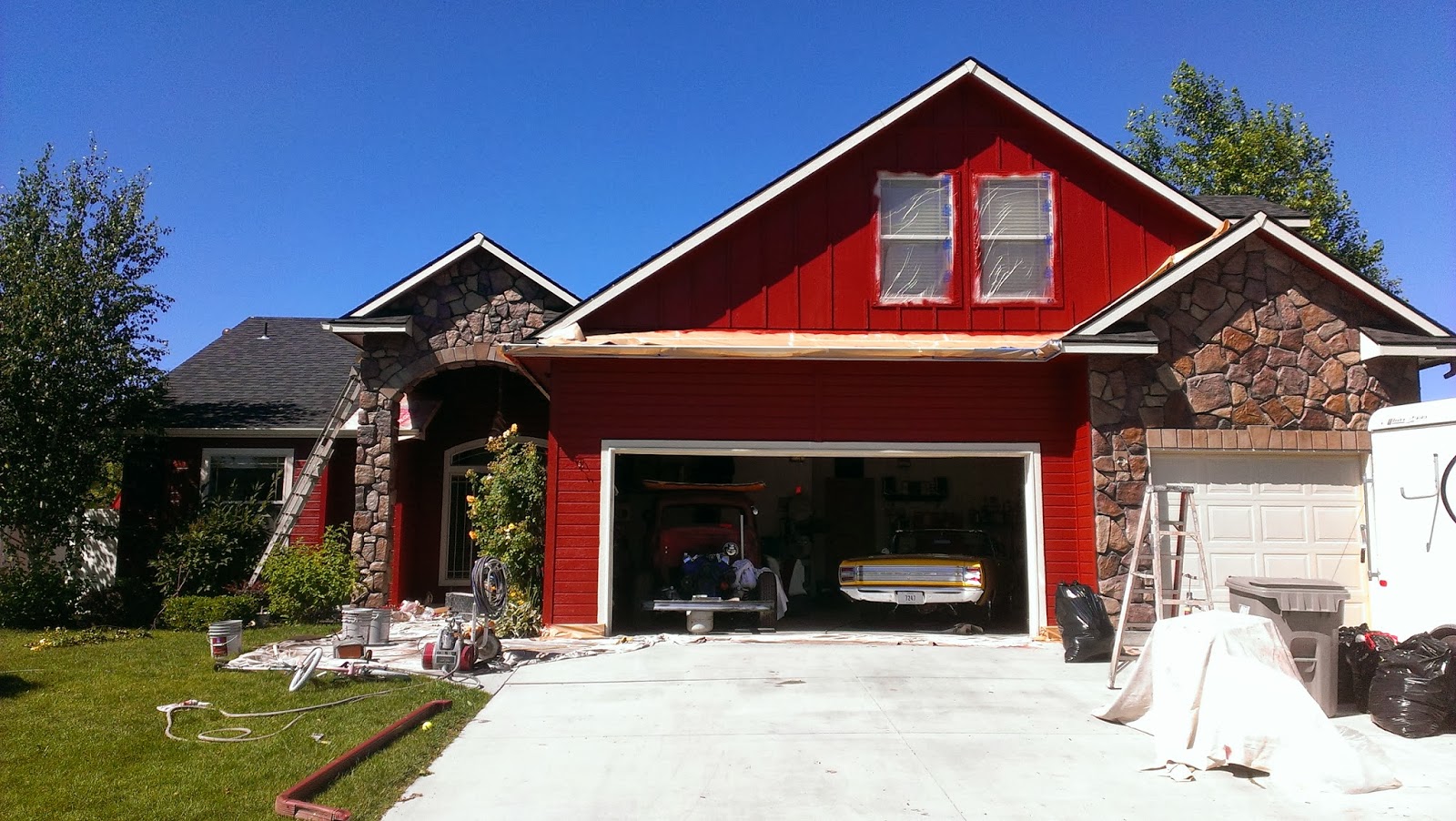 Tona Painting Job Pictures red home shines with a new paint job