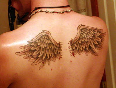 Tatuaje Alas en la espalda