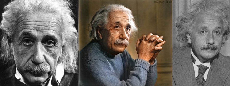 Albert Einstein. Poeta de la física y filósofo. 160 de Coeficiente intelectual. Vegetariano.