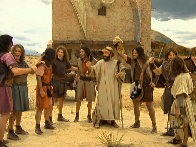 OS DEZ MANDAMENTOS Rei Davi cenas