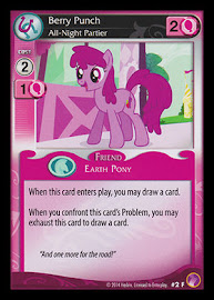 My Little Pony Berry Punch, All-Night Partier Rock N Rave CCG Card