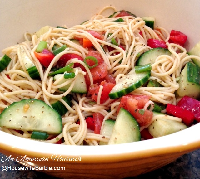 An American Housewife One of the best summer pasta salads! Cold
