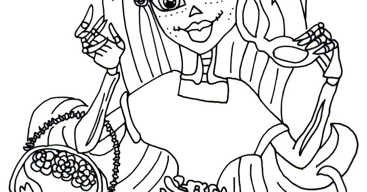 Free Printable Monster High Coloring Pages Skelita Calaveras I love