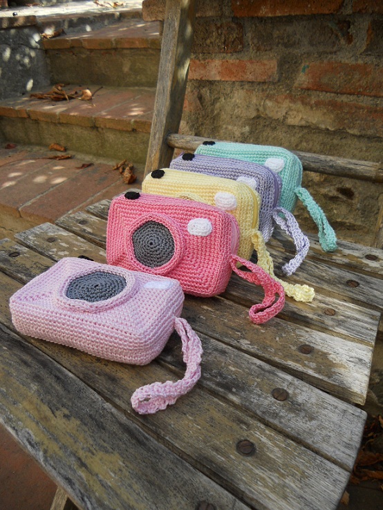 leather camera purse