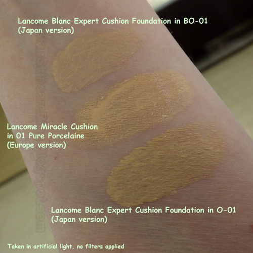 lancome cushion foundation shades