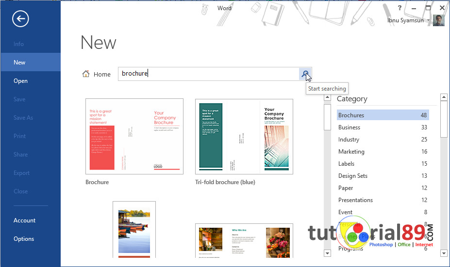 Cara mudah membuat brosur dengan Microsoft word  Tutorial89
