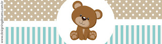 Toppers or Teddy Bear for Boys Free Printable Labels. 