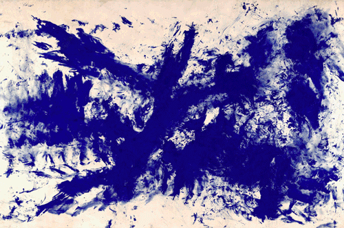 Obra de Yves Klein, La gran antropometría azul (ANT 105).
