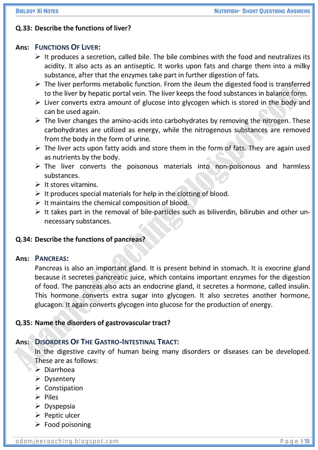 nutrition-short-question-answers-biology-11th