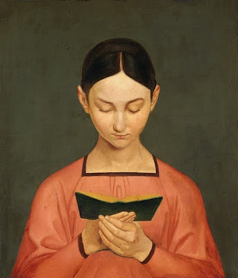 Muchacha leyendo (1828), de Gustav Adolph Hennig (1797–1869)