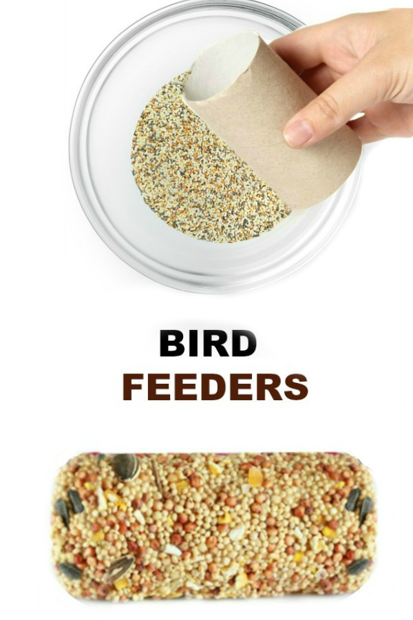 BIRD FEEDER CRAFT FOR KIDS #birdfeeders #birds #birdfeederskidscanmake #birdfeedersdiy #birdfeedershomemade #springcraftsforkids
