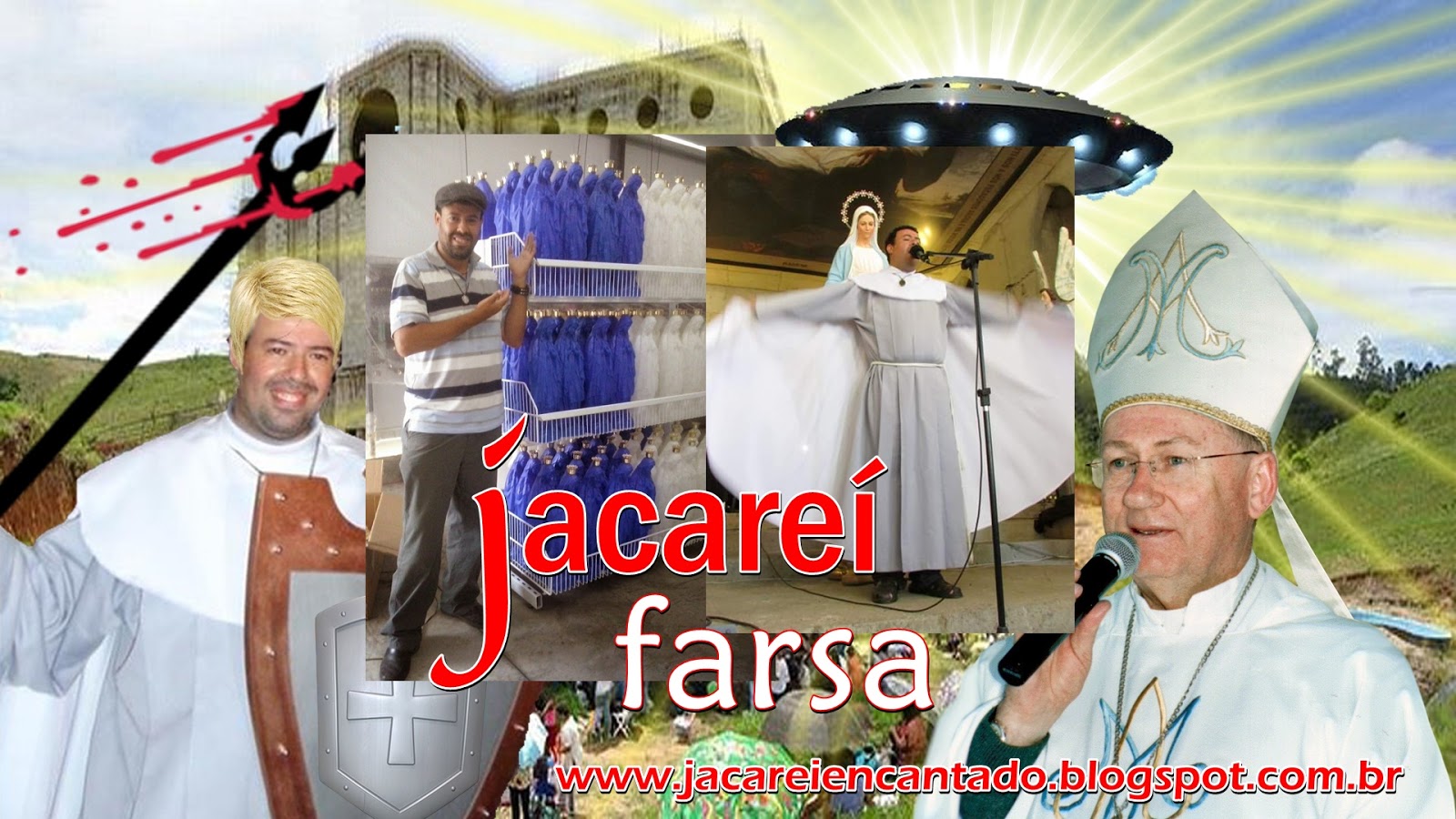 santuario das aparições de jacareí jacareí - sp, marcos tadeu, procissão - photoshop