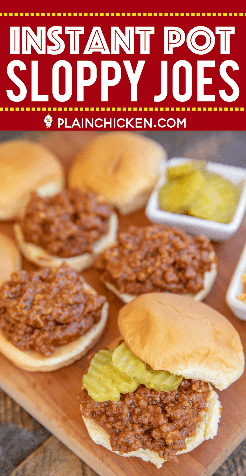Instant Pot Sloppy Joes Plain Chicken®