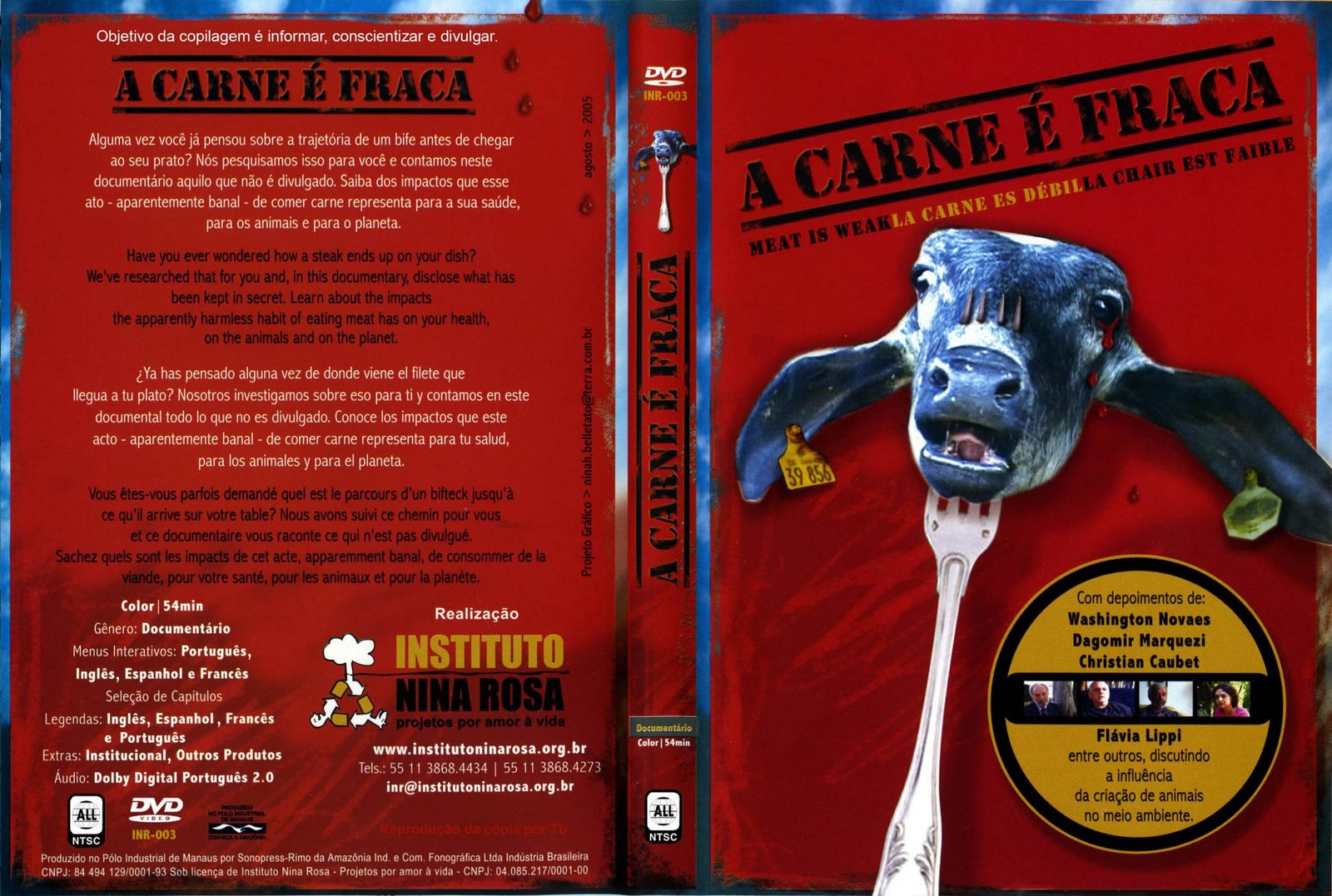 Capas Documentários A Carne É Fraca