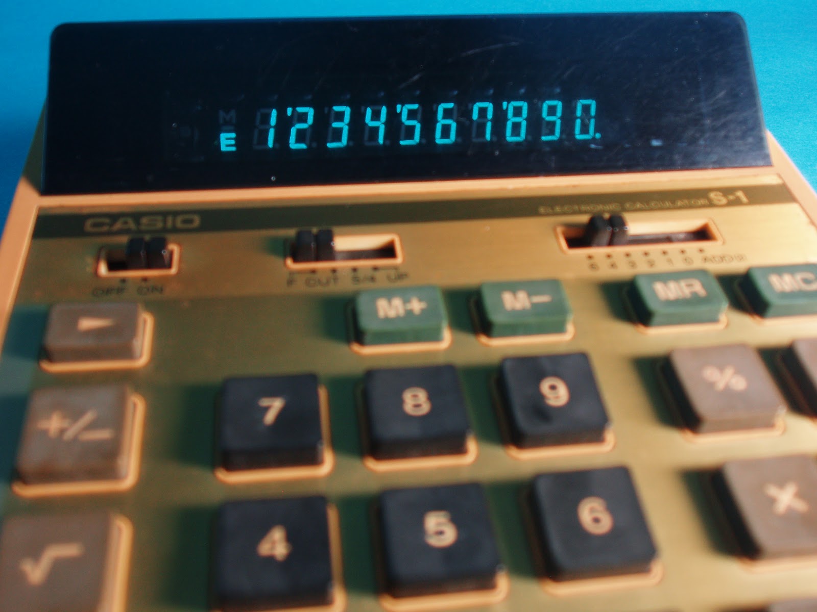 Vintage Calculator Museum Vintage Casio S1 Desktop Calculator