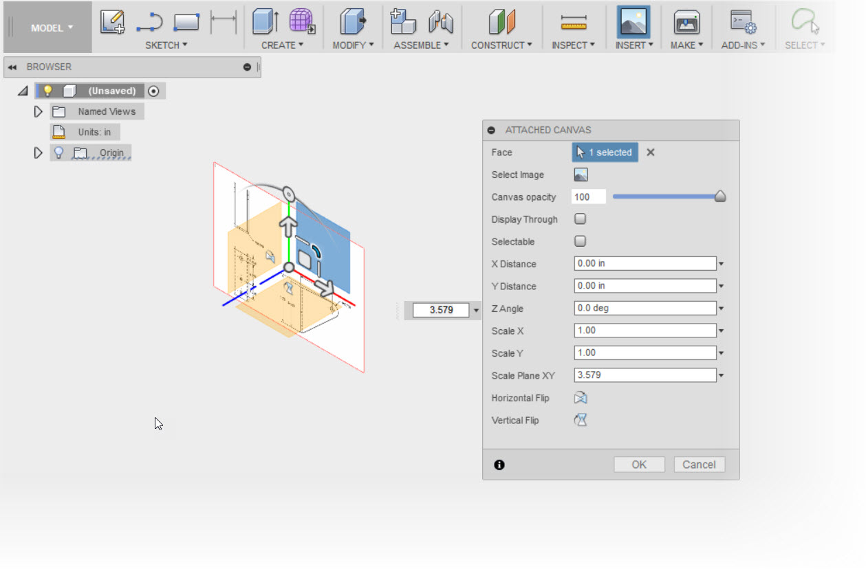 The Attached Canvas Preview