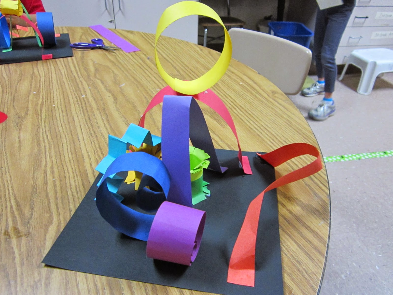 ChumleyScobey Art Room Paper Line Sculpture