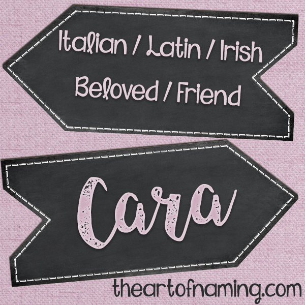 The Art of Naming Cara