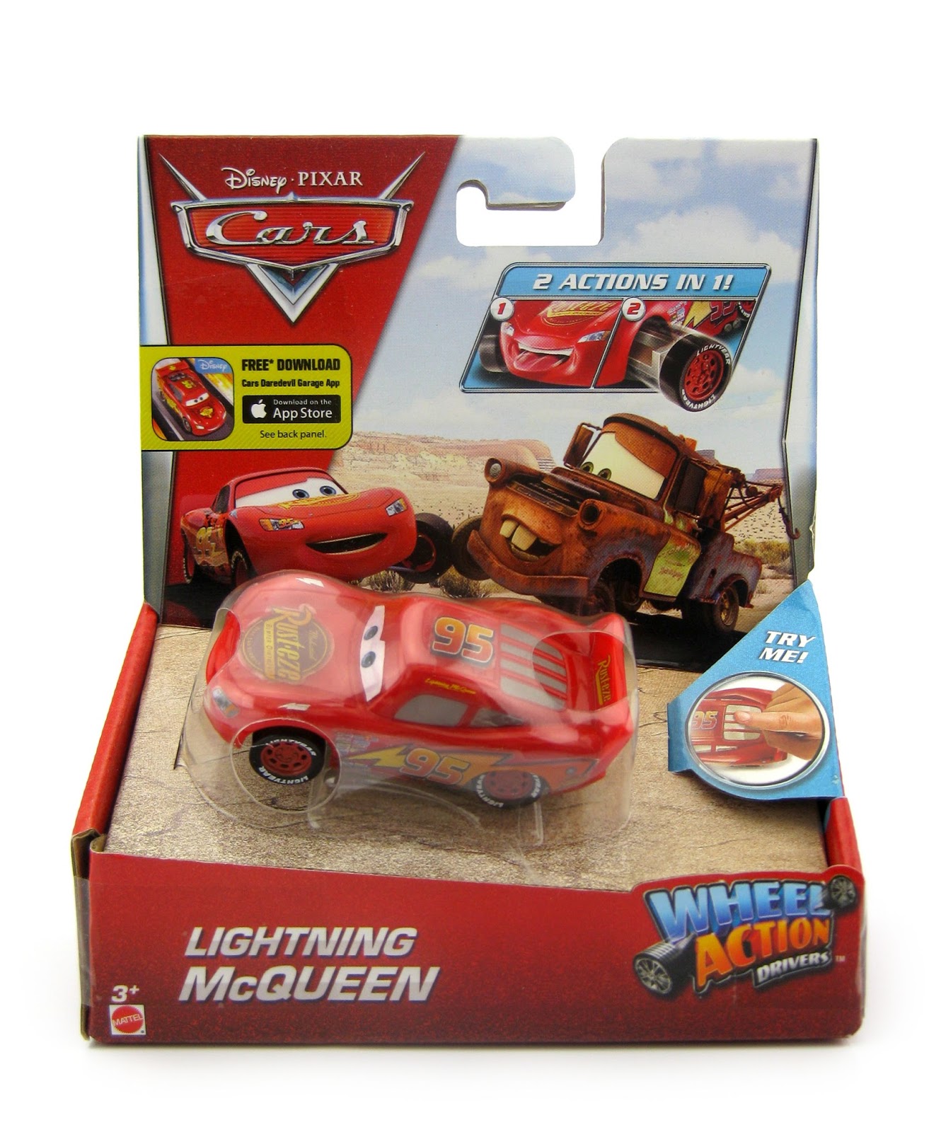 Mattel Sort DKV38 Disney Cars Action Drivers 