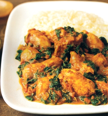 Yummy Recipy Chicken Curry with Spinach 