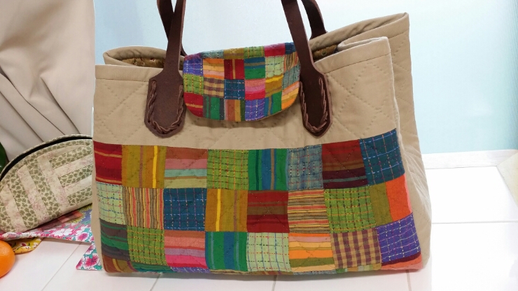 Tutorial: Patchwork Shopping Bag. Сумка пэчворк, инструкция по шитью