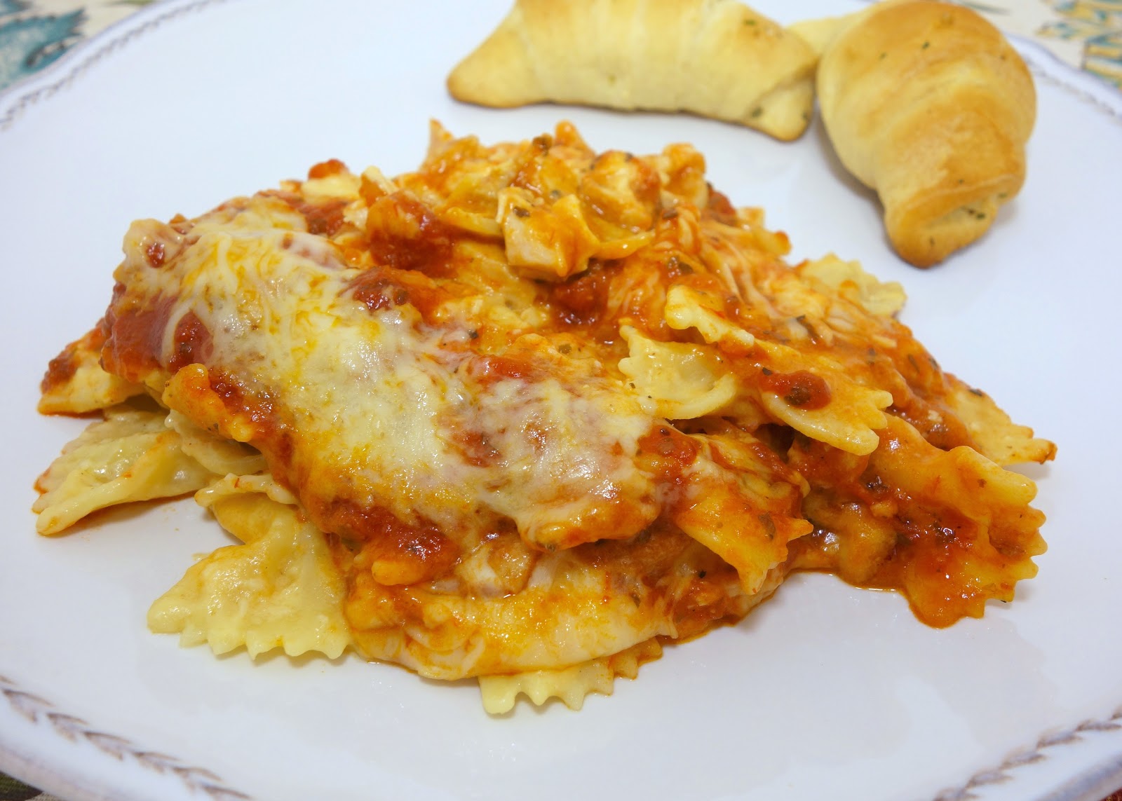 Cheesy Chicken Bow Tie Plain Chicken Cheesy Chicken Bow Tie Plain Chicken