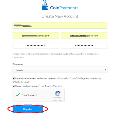 Register Coin Payments