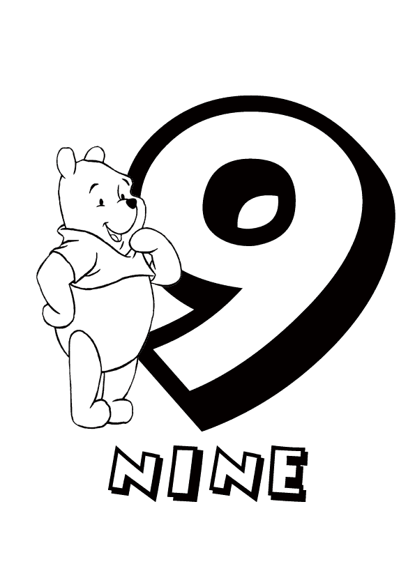 colorear con numeros disney