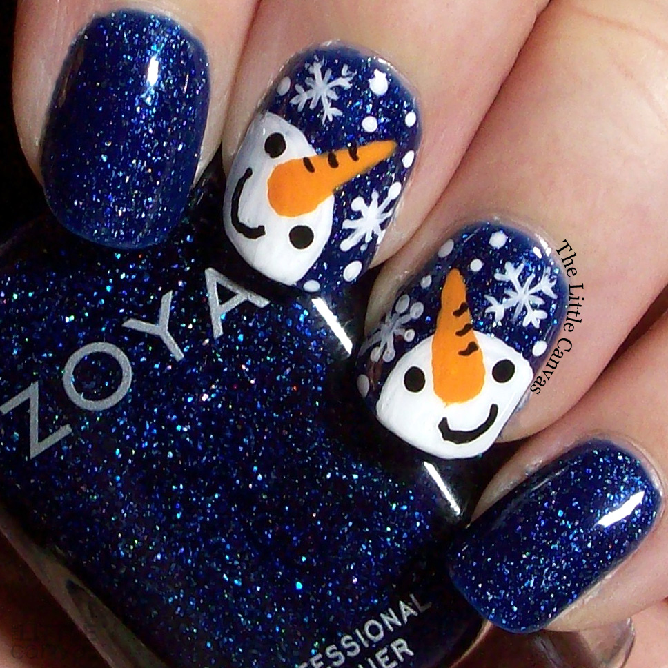 Snowman Bestie Twin Nails with 25 Sweetpeas - The Little Canvas