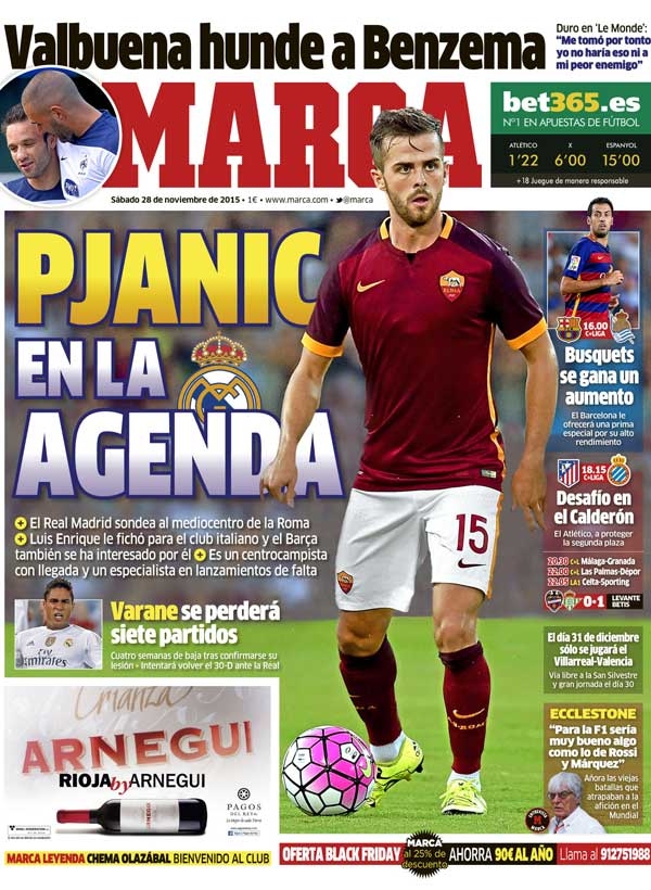 Real Madrid, Marca: "Pjanic en la agenda"