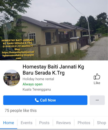 VISIT TO LIKE MY PAGE "Homestay Baiti Jannati Kg Baru Serada,K.Trg