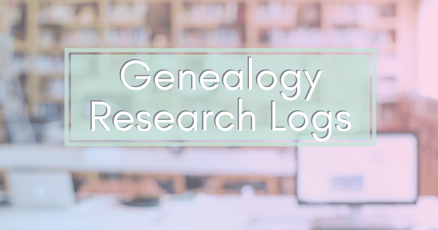 find the right research log for your genealogy
