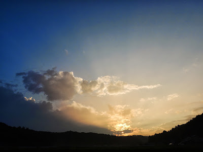 中釜戸の夕暮れ 2013初夏