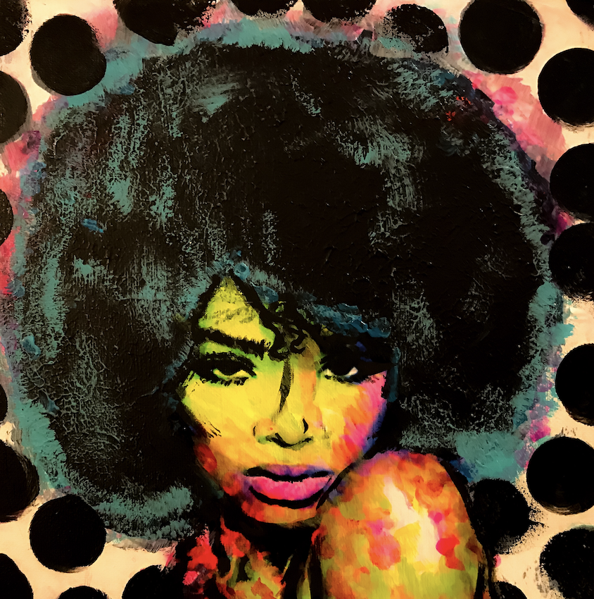 Mixed Media Artists International "Slay" Original Pop Art Portrait