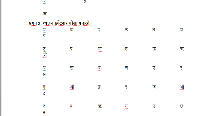 holiday homework for class 8 hindi
