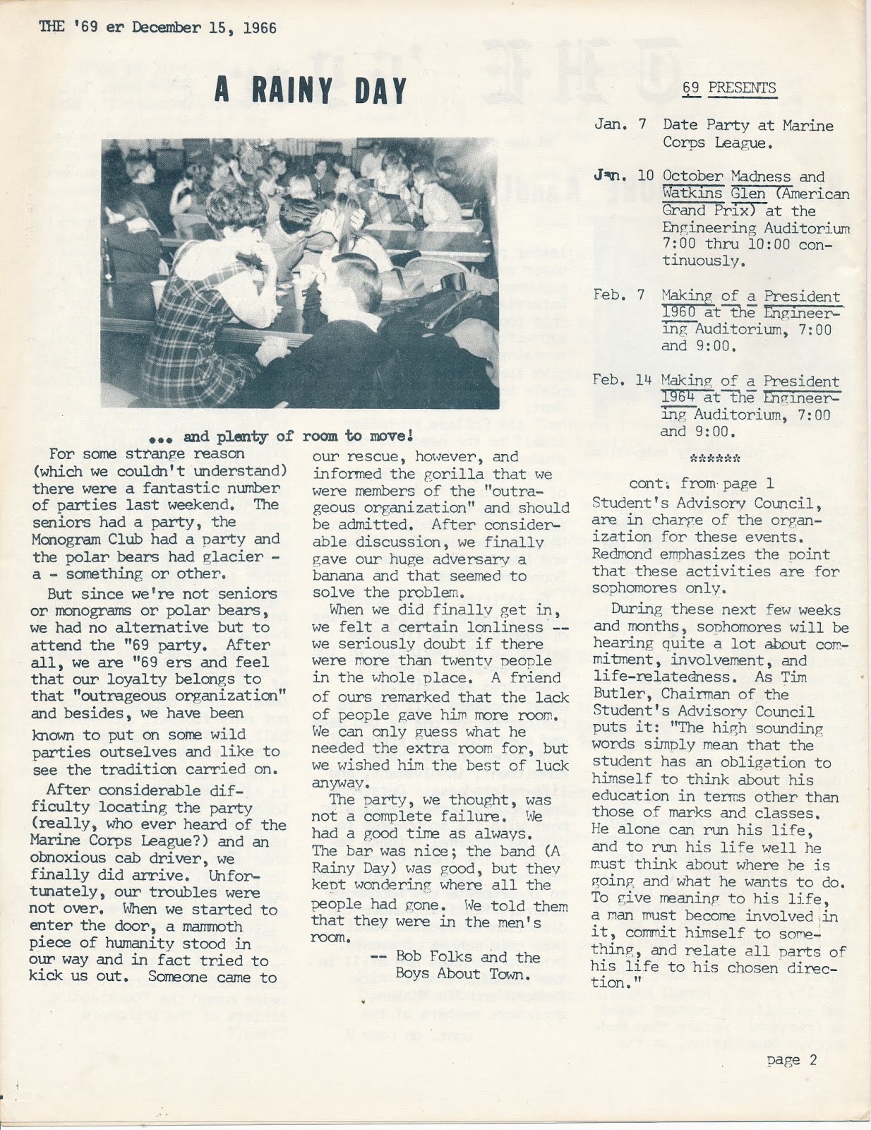 The University of Notre Dame Class of 1969 Blog March 2019 image