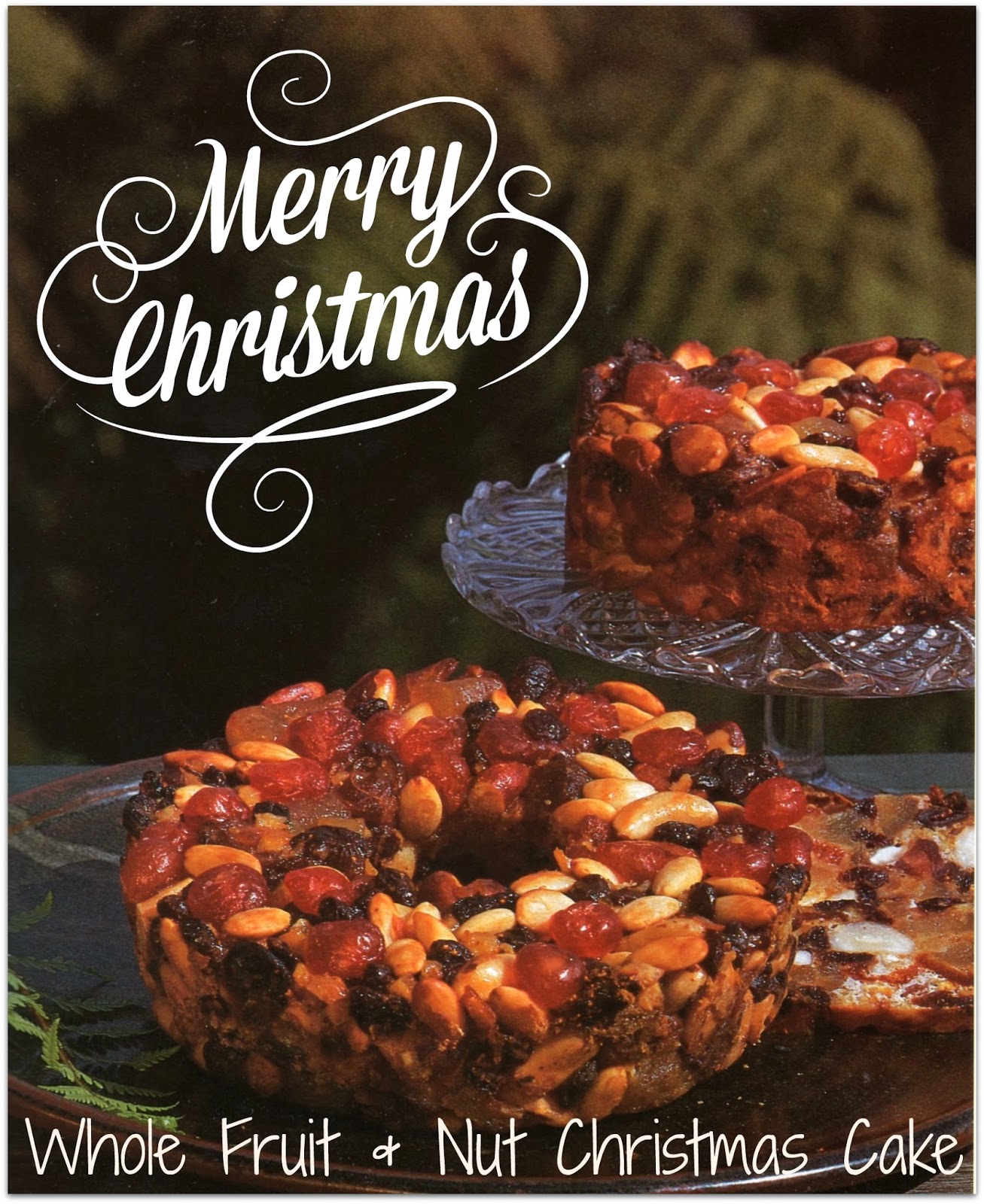 Rowan food writer Whole Fruit & Nut Christmas Cake