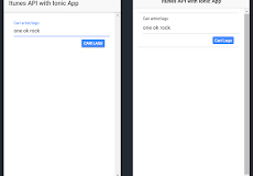 [Sample Project] Ionic Framework + Itunes REST API