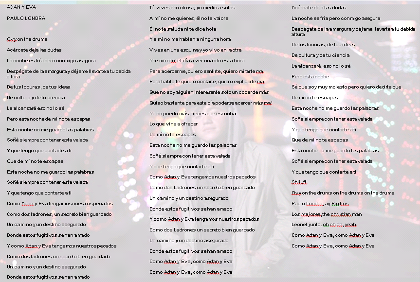 música análisis de letras de canciones