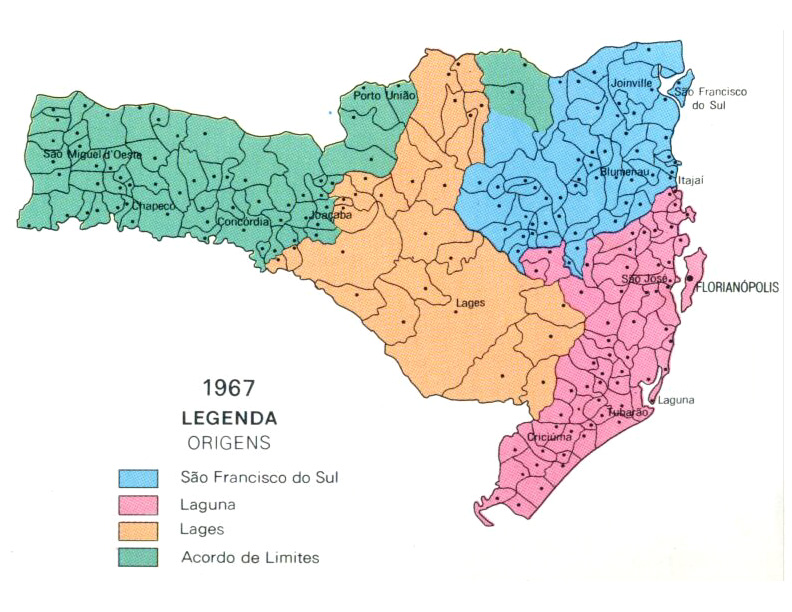 Geo Conceição SANTA CATARINAEVOLUÇÃO DA DIVISÃO POLÍTICOADMINISTRATIVA