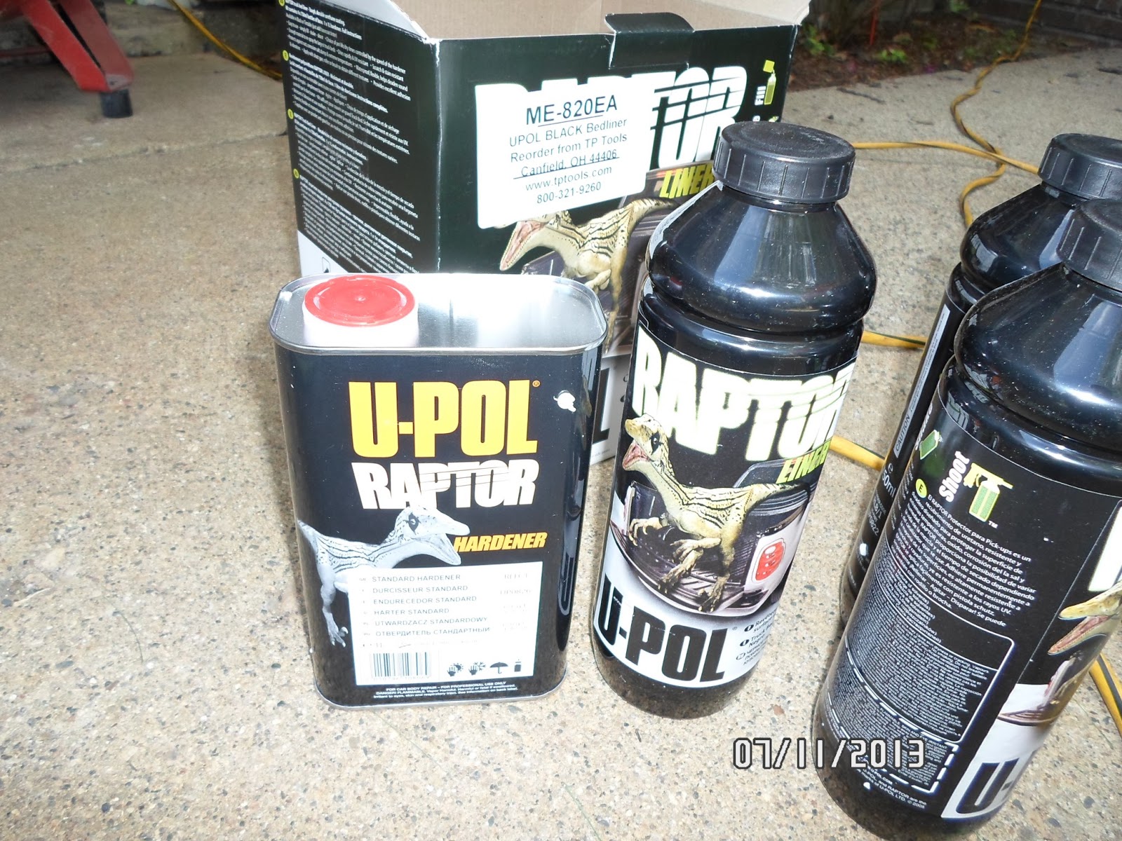 Night Mission Boss 302 Blog Finishing the Exterior Floor Raptor Spray