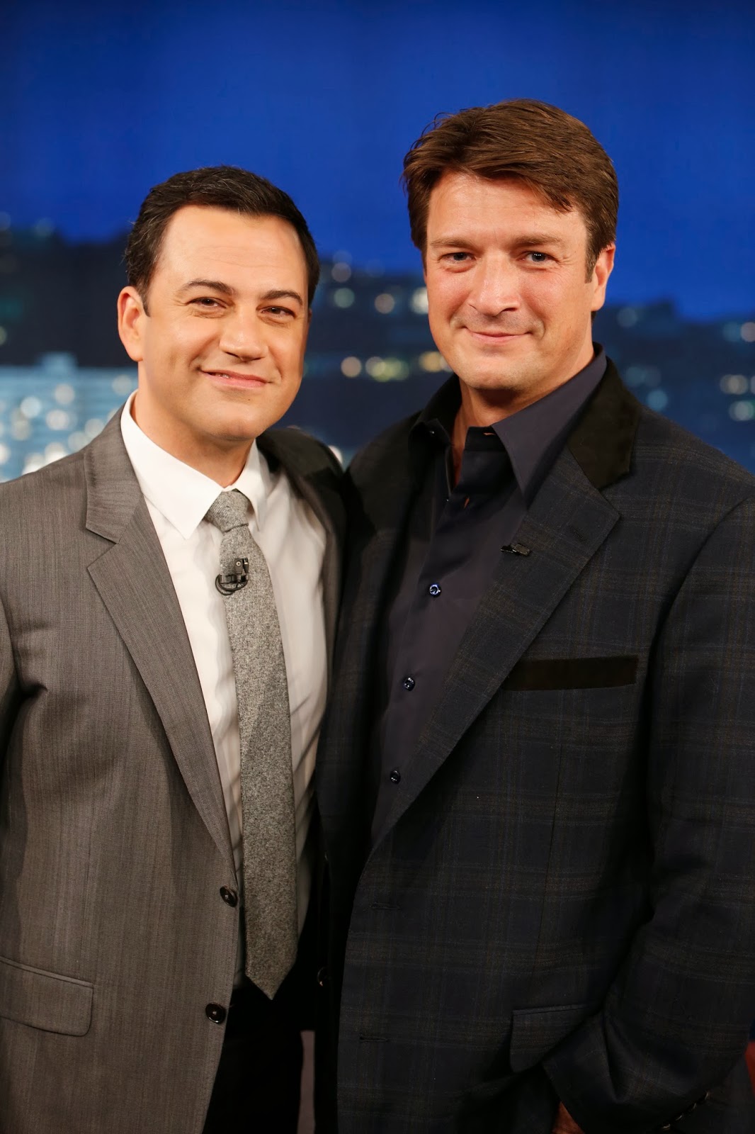Castle e Beckett Brasil [Fotos] Nathan Fillion no Jimmy Kimmel